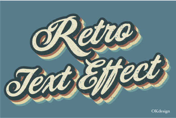 Download Retro Style Text Effect Preset Ai - Effect Collection