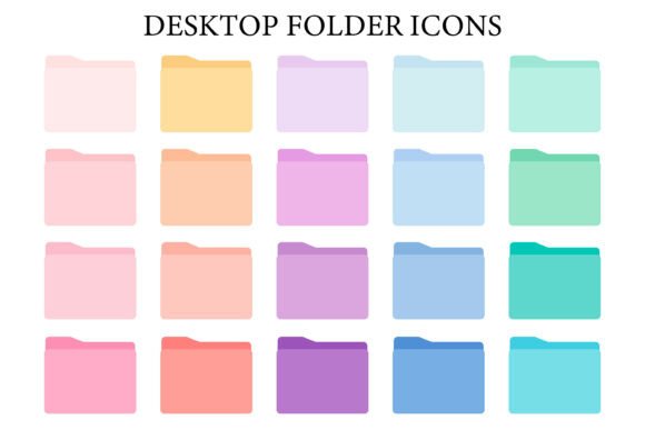 Download 20 Folder, Desktop Folder, Pastel Colors - Desktop Collection